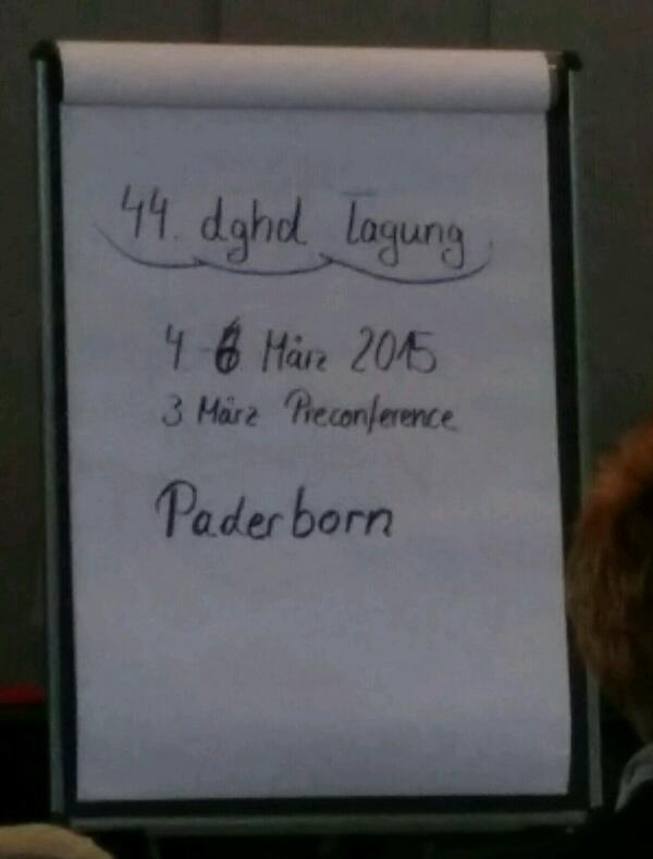 cwonet's tweet image. Danke an das Orgateam! Nächstes Jahr wirds Paderbörnsch #dghd14