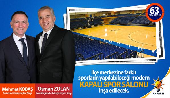 Denizlide 222DevProje ve Serinhisar'da 63 dev proje.