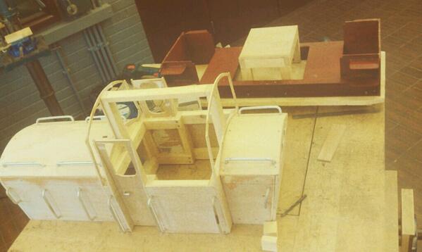 FalliResMat's tweet image. The train is coming along well. The motors go in next week.