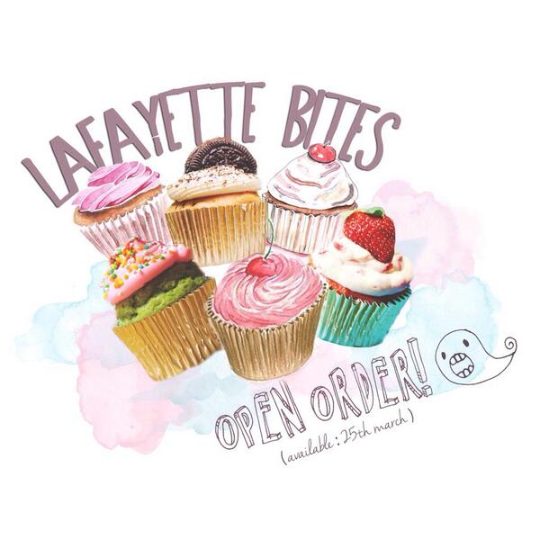 lafayettebites's tweet photo. WE ARE OPEN! Lafayettebites, available on March 25th Order now 0812 14660695 / @lafayettebites! 💖😊 (bdg only) http://t.co/KDgyKnb77S