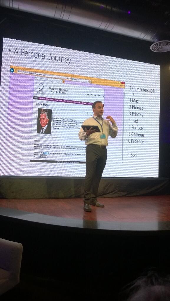 Zeid speaking of #Windows8.1 at #Microsoftexperience