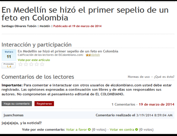 jfgarces's tweet photo. Desde el título se sabe que va a ser de la noticia, nada. @elcolombiano http://t.co/Sf5TGNNG5j