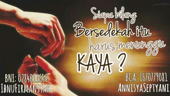 Selamat sore brothersist sudahkah kalian bersedekah hari ini? :)