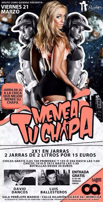 AdriLopez_Lista's tweet photo. Este #viernes te espero en #penelope LISTAS VIP ADRI LOPEZ RESERVADOS Y BOTELLAS DESDE 30€ 
+info: 664554565 http://t.co/lWJKjj1126