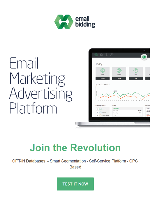 Emailbidding's tweet photo. Meet the First Advertising Platform for Email Marketing! #OMEXpo #Emailbidding http://t.co/VVJDnkGTwM