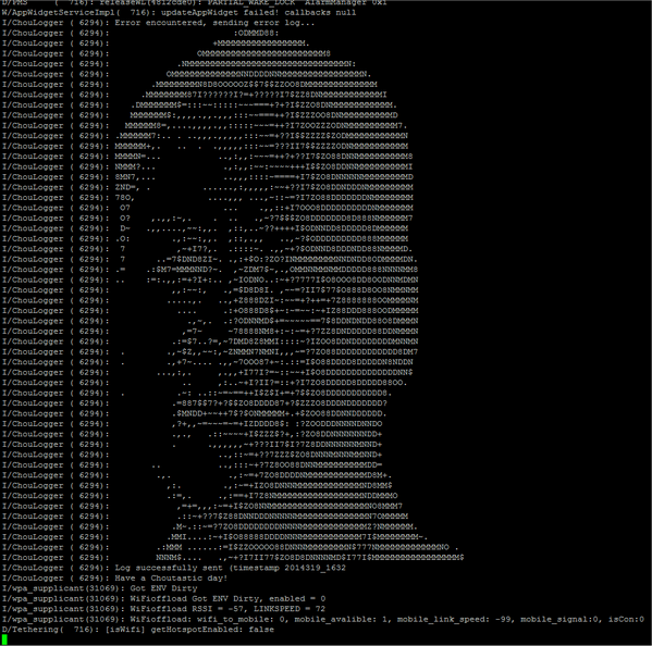 shen's tweet photo. I spent half an hour implementing a new logging system for apps.... #ChouTime http://t.co/HhbEUifEPI