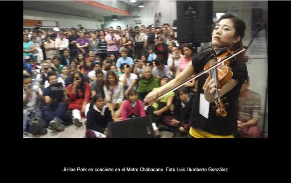 Sorprende a usuarios del Metro capitalino concierto de la violinista coreana Ji-Hae Park lajor.mx/1d0j1vG