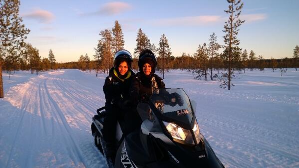 And of course the ride of a lifetime on snowmobiles thru pristine countryside.