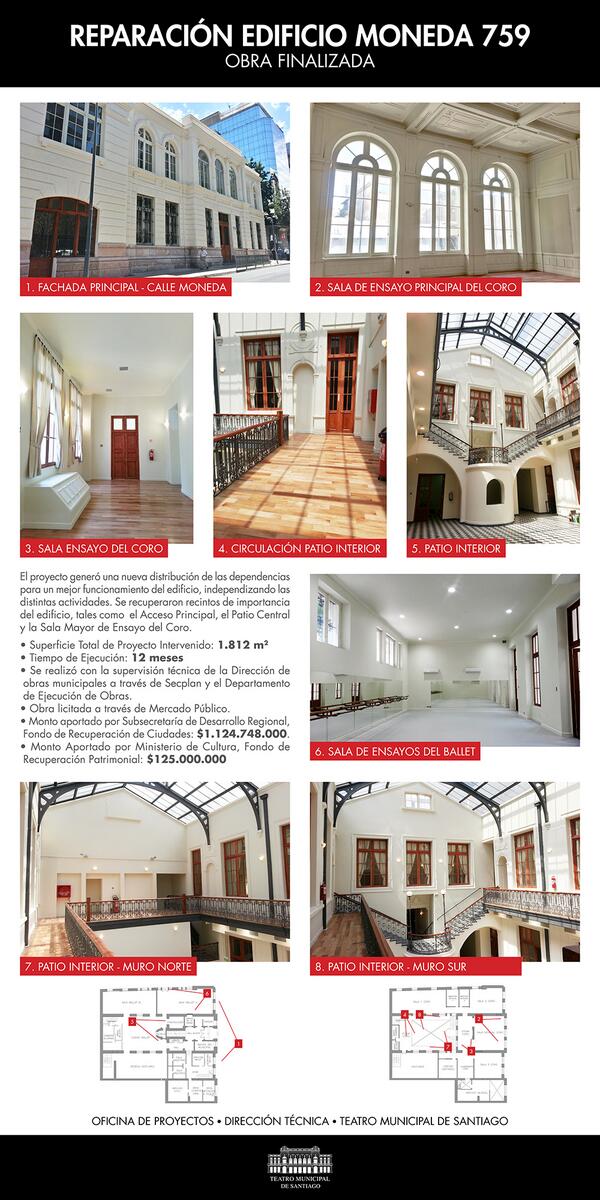 MunicipaldeStgo's tweet photo. Reparación edificio Moneda 759, recinto que resultó seriamente dañado tras el terremoto del 2010 http://t.co/pSD5zhN6PO