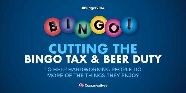 Tory PR fail with patronising bingo and beer tweet