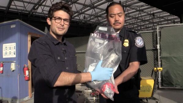TakePartLive's tweet photo. .@jacobsoboroff is headed to the border in our latest #TPLdisrupt premiering tonight on #TPL. Here he is with meth: http://t.co/1e2pCpk2Qy