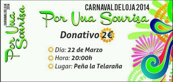 No os lo perdais! El fin merece la pena. <a href="/carnavaldeloja/">carnavaldeloja</a>