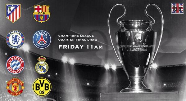 Futbool_Fotos's tweet photo. Los 8 mejores de Europa en los cuartos de final de la Champions League http://t.co/kd5NPJ5ToQ [Vía @MUFCBulletin]