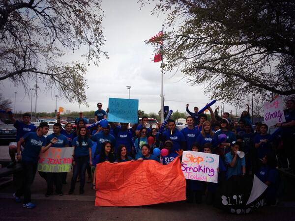InglesideSadd's tweet photo. Celebrating that 81.9% of Texas teens do not use tobacco! @TxSayWhat #txsaywhat #KickButtsDay http://t.co/OBvxWANngj