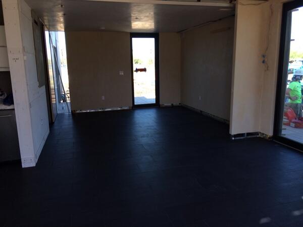 ASUNMteam's tweet image. Another busy day for #SHADE at #PHXrenews The new tile floor is complete and looking gorgeous! #PHX