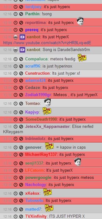 HyperX's tweet photo. Oops, we broke @meteoslol's @twitchTV Chat - Great job everyone! #ThisIsHyperX #ItsJustHyperX @Cloud9gg http://t.co/zeYyxBsyT9