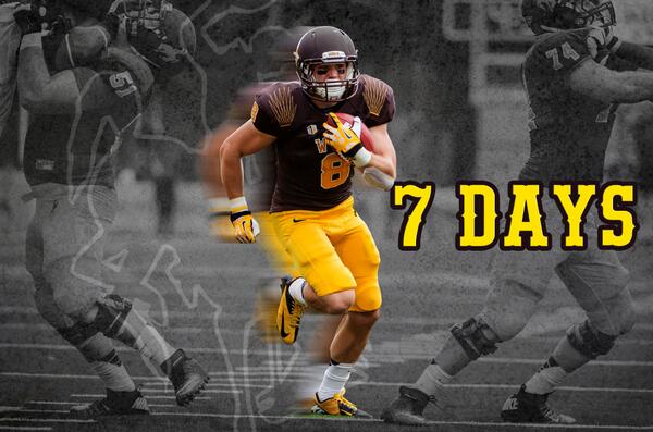 wyo_football's tweet photo. Less Than a Week Away #CowboyUp #NewEra http://t.co/fpjlMeZxgf