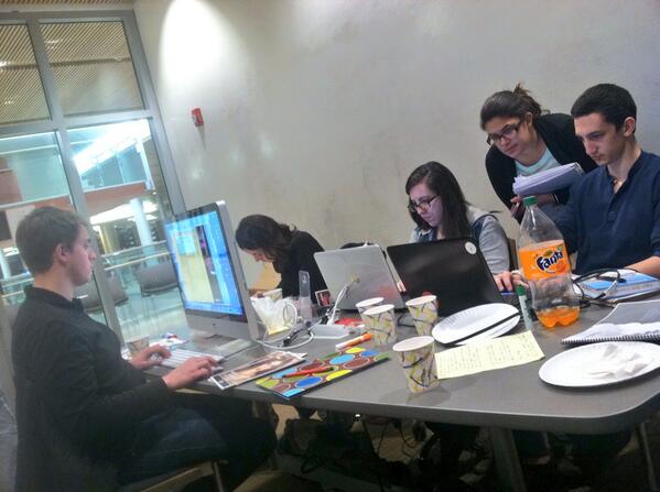 SSU_AdTeam's tweet photo. Hard at work wrapping up our campaign book - can't believe how this semester is flying by! #AdClub http://t.co/u2c4YOaGMG