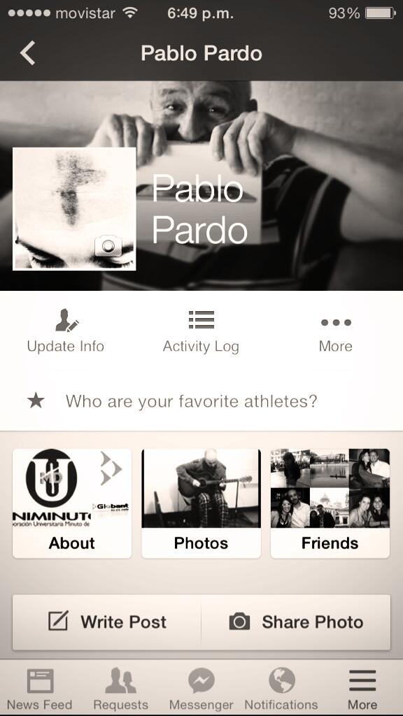 Poolainas's tweet image. Look my new #facebookUI on #IPhone #designer #webDesigners