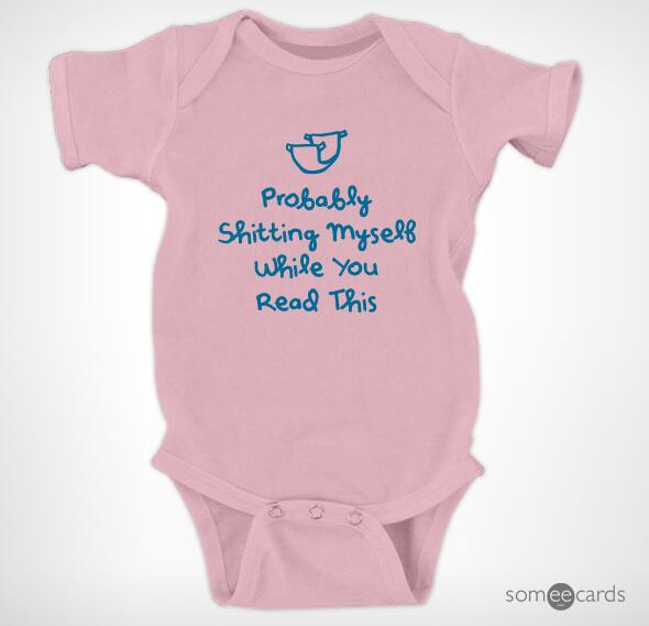 someecards's tweet photo. 10 Baby-Shaming Onesies That Will Totally Take Your Tot Down A Notch http://t.co/7wsCHAUI61 http://t.co/pAOwPqK2KX