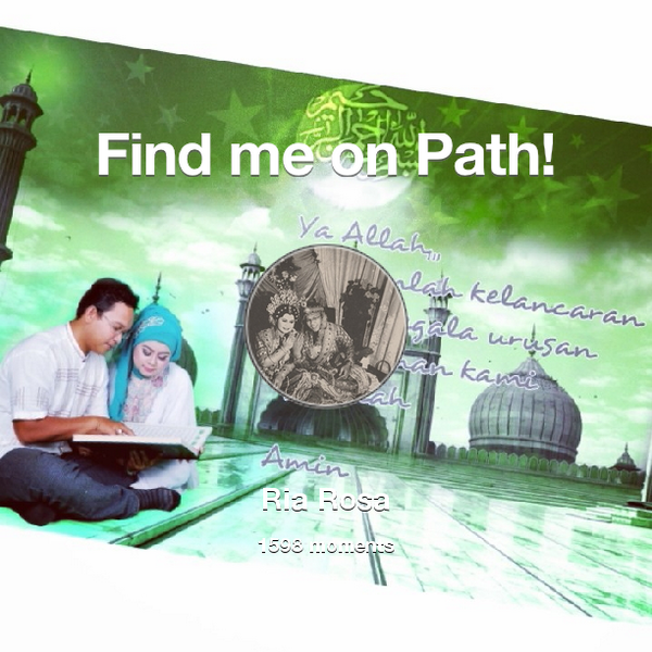 riarosa17's tweet photo. I've shared 1,598 memories with my friends on #Path - see them now at http://t.co/E62WpK9ih5! #thepersonalnetwork http://t.co/BEj8s7Fhvx