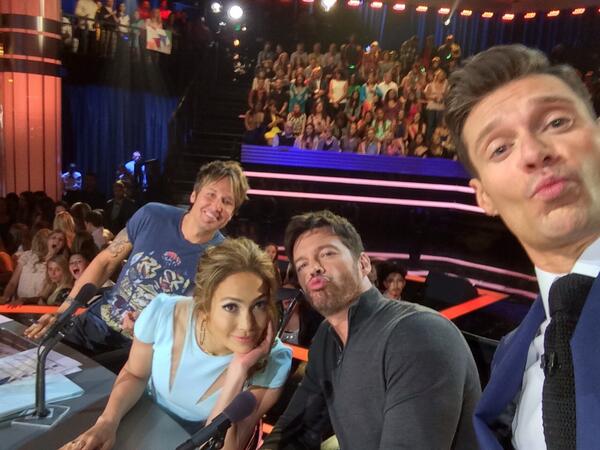 RyanSeacrest's tweet image. Duck, duck, mama goose... Keith. #idolselfie