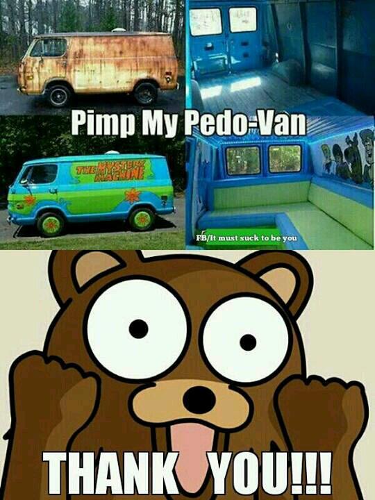 RaymondJRussell's tweet image. #pedobear #rapevan
