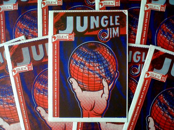 JungleJimMag's tweet photo. AFRICAN PULP TAKES ON COLONIALISM: Jungle Jim #23 is now out at @The Book @book_lounge !!! http://t.co/ClhYRKqKMA