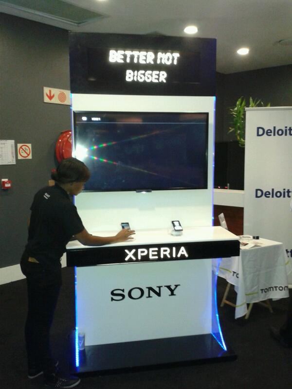 RileyEagar's tweet photo. The #Sony #Xperia stand at #Deloitte #TechTrends2014 http://t.co/A2cfDot0v5