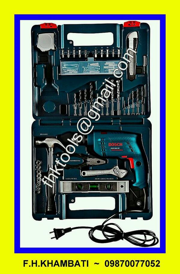 fhktools's tweet photo. #BOSCH #Toolkit with #DrillMachine. 
Email: fhktools@gmail.com
Call : 09870077052 http://t.co/g1Gl5ZKAoa