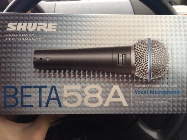 T9Ksr's tweet image. これからの相棒！よろしく！！
 #shure #beta58