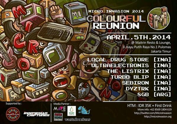 #MicroInvasion2014 Sabtu besok 5 April di <a href="/Maitrinlounge/">Maitrin Resto&Lounge</a> Tiketnya 35ribu dapet first drinknya beer atau soft drink~