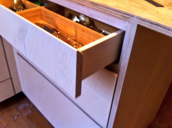 makemodestudio's tweet photo. Kitchen finished for now. Happy campers all round. #birch #kitchen #handmade / http://t.co/TeXDpnERNv