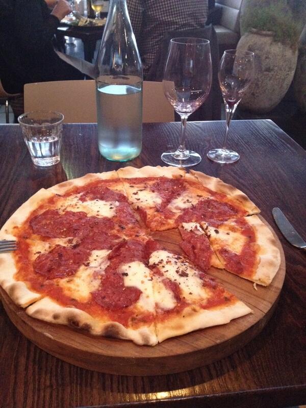 LindaXtr's tweet photo. #merchantsOfVenice do the best pizza I've had in NZso far! Calabreze... Back for a second time! http://t.co/jp1ZDNupV0