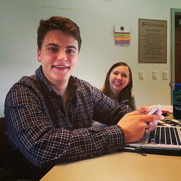 colinandkendall's tweet photo. Already at work for you! Election day, and we want to earn YOUR vote, Vote #ck2014 http://t.co/mgtkzej5Sp