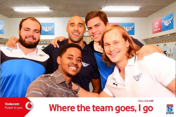 We think this selfie deserves a round of #SuperGees RTs. <a href="/Vodacom/">Vodacom</a>. <a href="/BlueBullsRugby/">Official Blue Bulls</a> <a href="/waylonmurray/">waylon murray</a> <a href="/therealhencus/">Hencus van Wyk</a>.