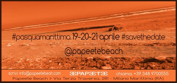 - 30 giorni a #pasquamarittima!!
#papeetebeach #savethedate