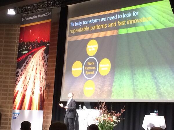 LarsMorch's tweet image. @SDenecken 'to truly transform we need to look for repeatable patterns and fast innovation' #workpatterns #SAPJam