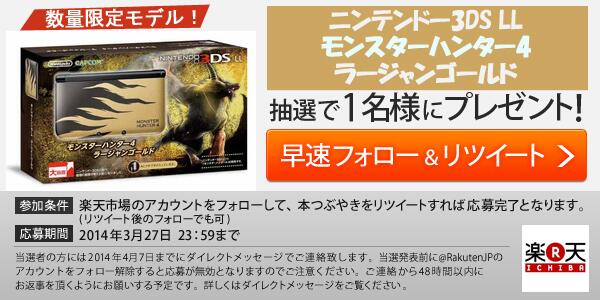 モンスターハンターX モデル ニンテンドー3DS LL 限定 ニンテンドー3DS