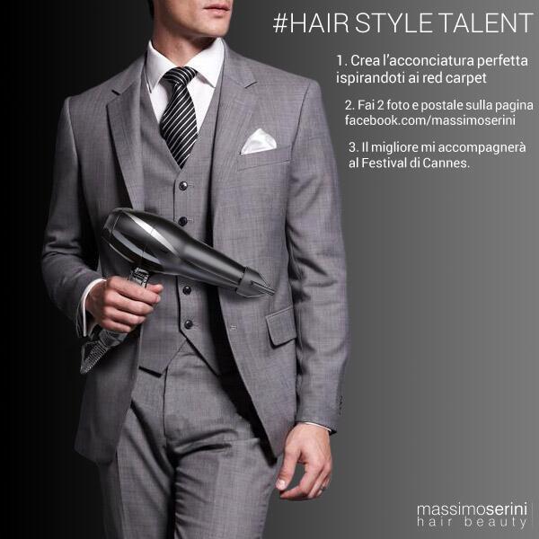 Massimo_Serini's tweet photo. Fotografa le tue acconciature, postale usando #hairstyletalent e @massimoserini. Voli a Cannes con me. Scade il 6 Apr http://t.co/UnBgboocKL