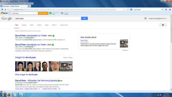 HungryCryptos's tweet photo. @davidpate8 No shit. I found it quite amusing. Here's a screenshot of the Google search. By the way, good luck mining http://t.co/SvgOBbWZKN