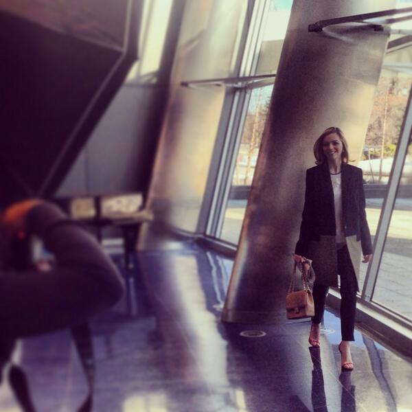 Our "spring" shoot <a href="/CNBC/">CNBC</a> for <a href="/ELLEmagazine/">ELLE Magazine (US)</a> fm December. Hits newsstands Tues! #tbt #ELLEfashionworkbook #notpajamas