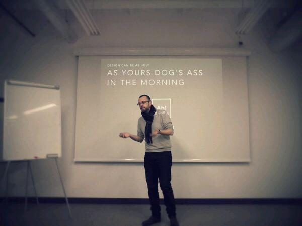 RysAnna's tweet image. Piotrek of Collar Pocket on #wtfdesign - @HubraumKrakow - you can still come over but mind the explicit language ;)