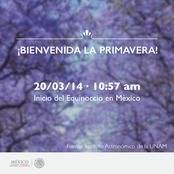PresidenciaMX's tweet photo. ¡Bienvenida #Primavera! http://t.co/hT1Gq7Kb0W