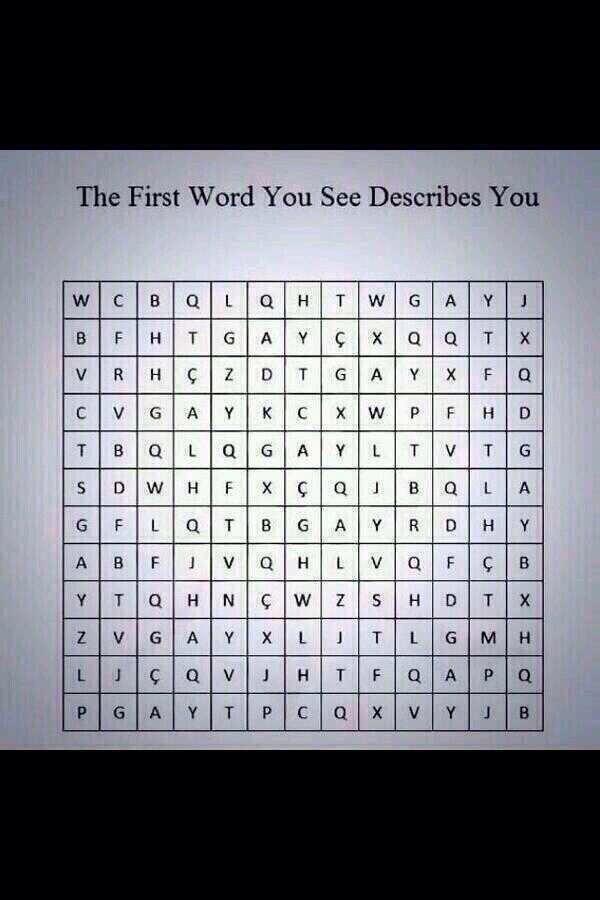 tvlerthegamer's tweet photo. The first word you see describes you http://t.co/fQAgOsck3n