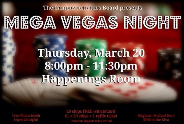 UMFRelayForLife's tweet photo. Everyone head on over to Vegas night tonight and help @CABumflint reach their goal #finishthefight http://t.co/mAPp3xsR9q