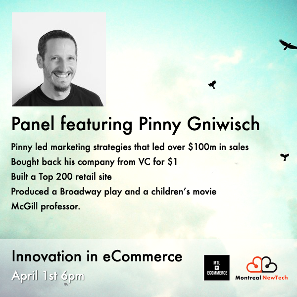 elantechco's tweet image. . @pinnyice willl be at "Innovation in eCommerce" panel with @mtl_ecommerce . Tickets available Tuesday 1pm.