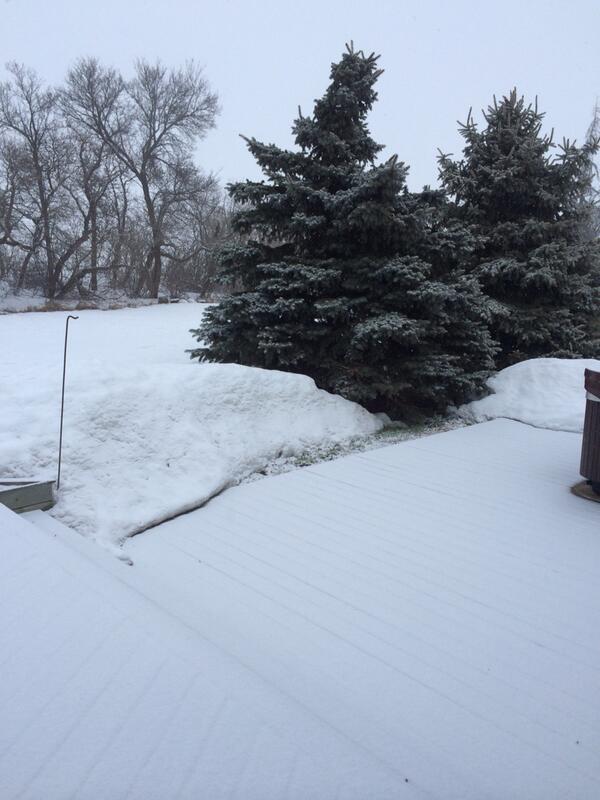 First day of spring...not funny Mother Nature! #snowing #yuck #bringoutthesun