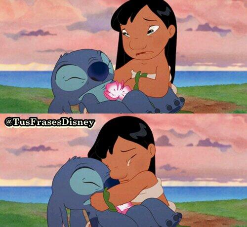 "Ohana" Significa familia. Y tu familia nunca te abandona ni te olvida jamás.