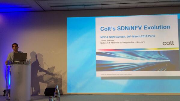 niCRO's tweet image. Javier @fxbenitez presenting @Colt_Technology SDN&amp;amp;NFV deployments, customer use cases &amp;amp; plans going fwd #MPLSSDN2014